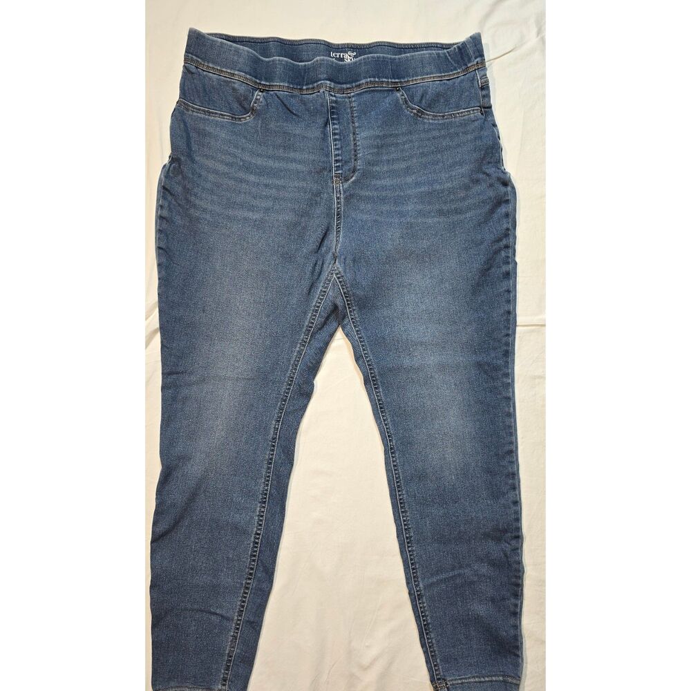 Terra & Sky Size 16W-18W Women's Denim Jeggings - 114